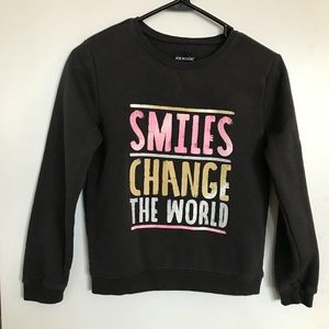 Joe Boxer Smile Long Sleeve Sweater - Size 10/12